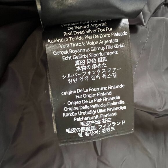 Mackage parka Ashlyn-n Genuine Fox Fur Trim Hooded Down Jacket In Black Large - Picture 12 of 15